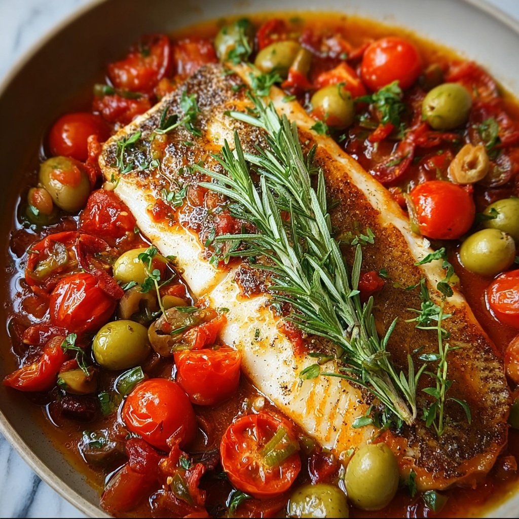 Mediterranean Baked Fish Delight Recipe - Recipe Image