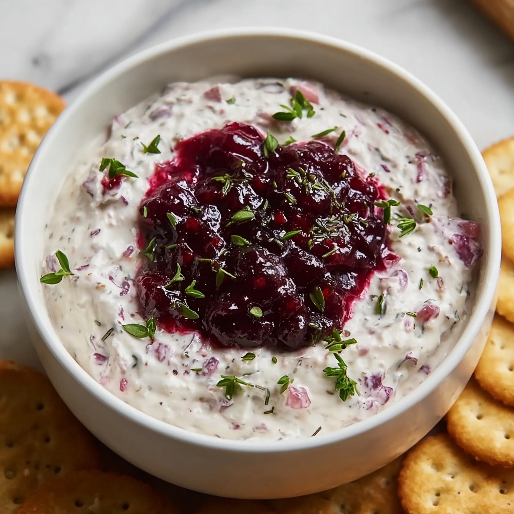Holiday Cranberry Jalapeño Cream Cheese Dip Recipe - Recipe Image