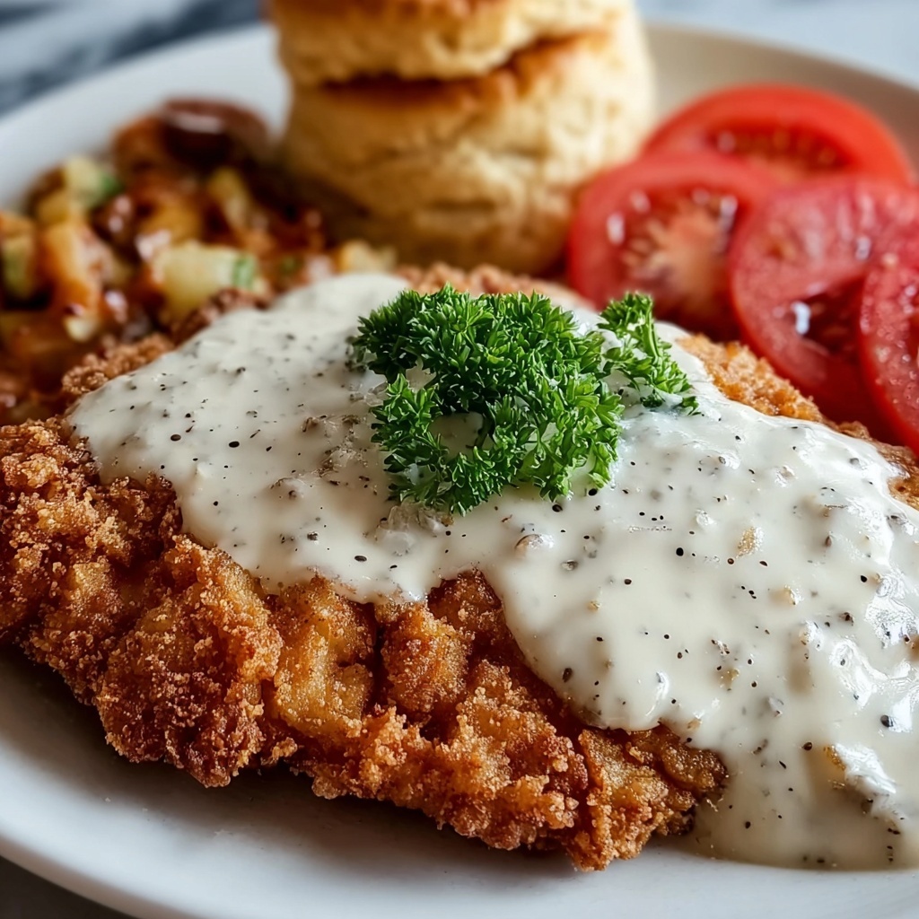 Southern Fried Chicken with Creamy Gravy Recipe - Recipe Image