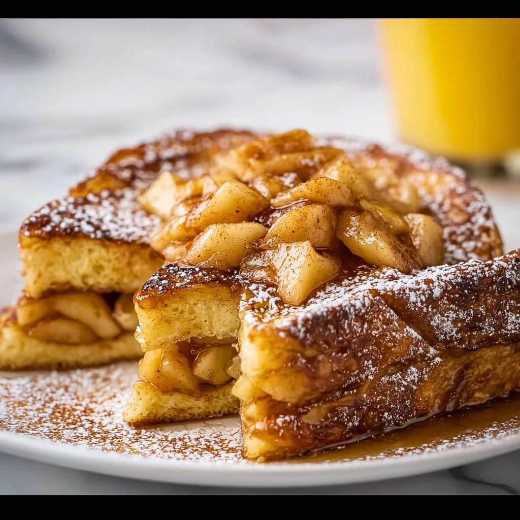 Apple French Toast with Warm Spiced Apple Topping Recipe - Recipe Image