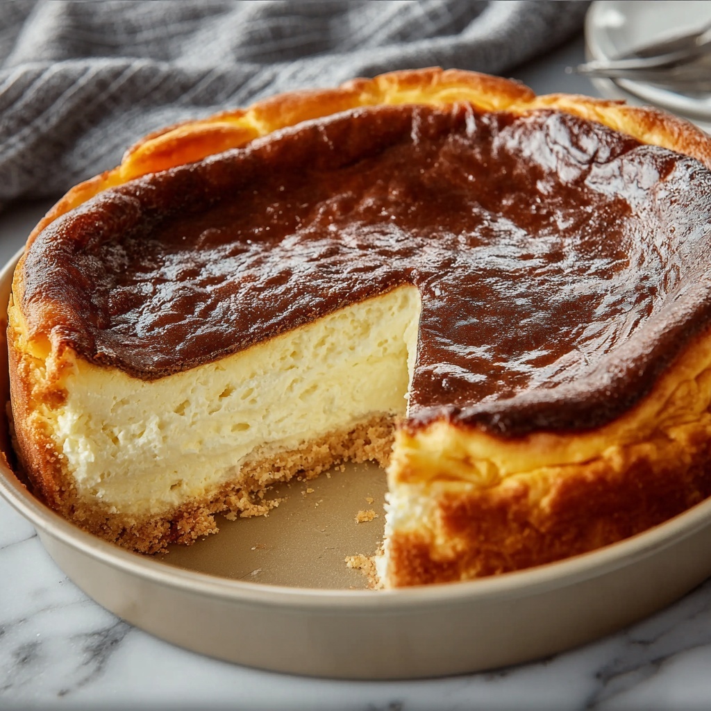 Loaf Pan Basque Cheesecake Recipe - Recipe Image