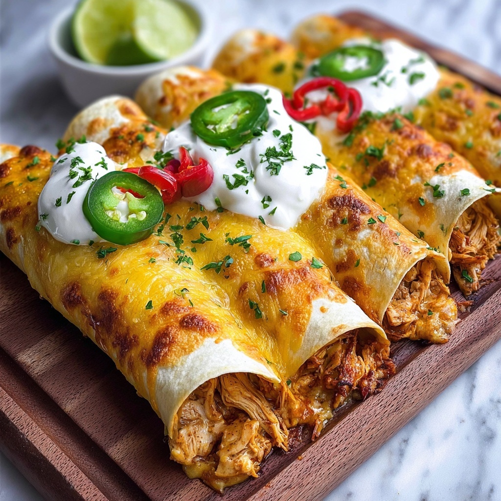 Jalapeno Popper Chicken Taquitos Recipe - Recipe Image