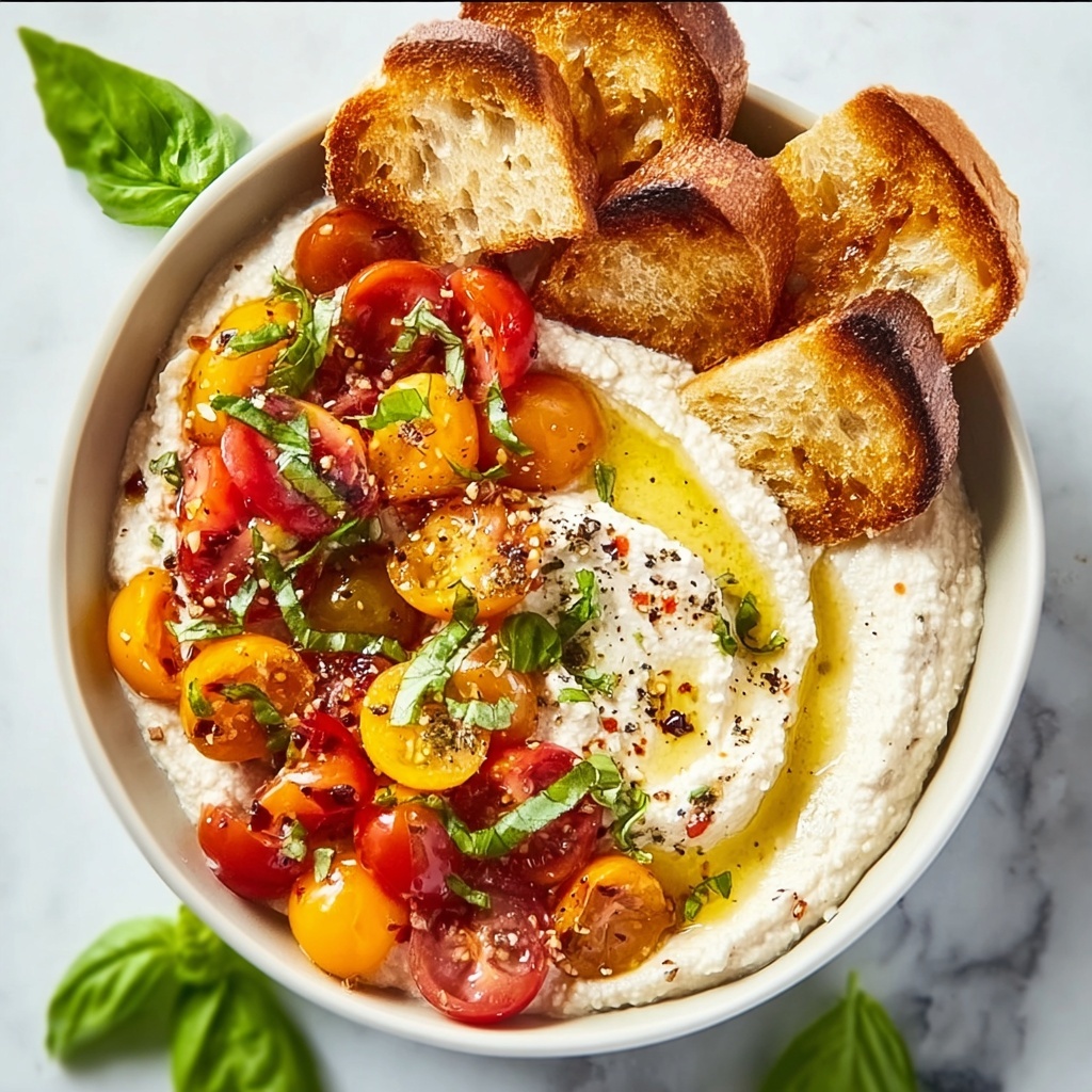 Whipped Feta Bruschetta Dip Recipe - Recipe Image