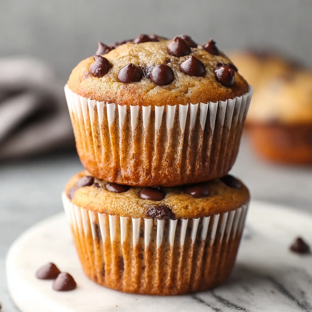 Skinny Banana Chocolate Chip Muffins Recipe - Recipe Image