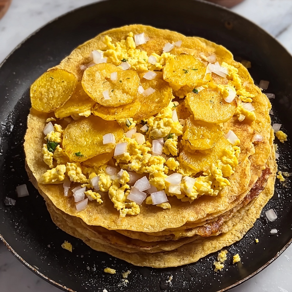 Fried Corn Tortilla Scramble Recipe - Recipe Image