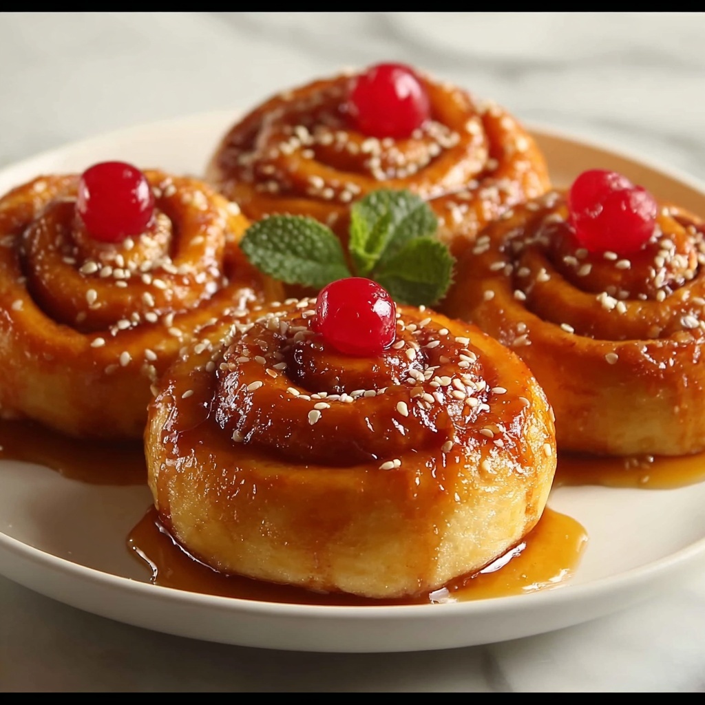 Cherry Cinnamon Rolls Recipe - Recipe Image