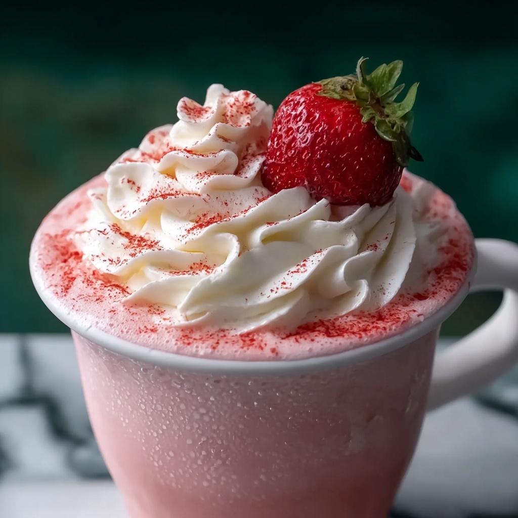 Strawberries & Cream Frappuccino Recipe - Recipe Image