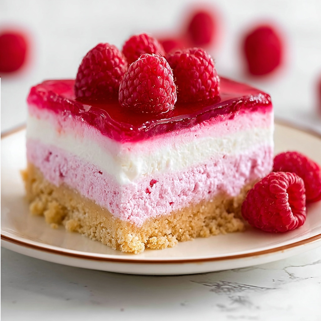 No Bake Raspberry Cheesecake Recipe - Recipe Image