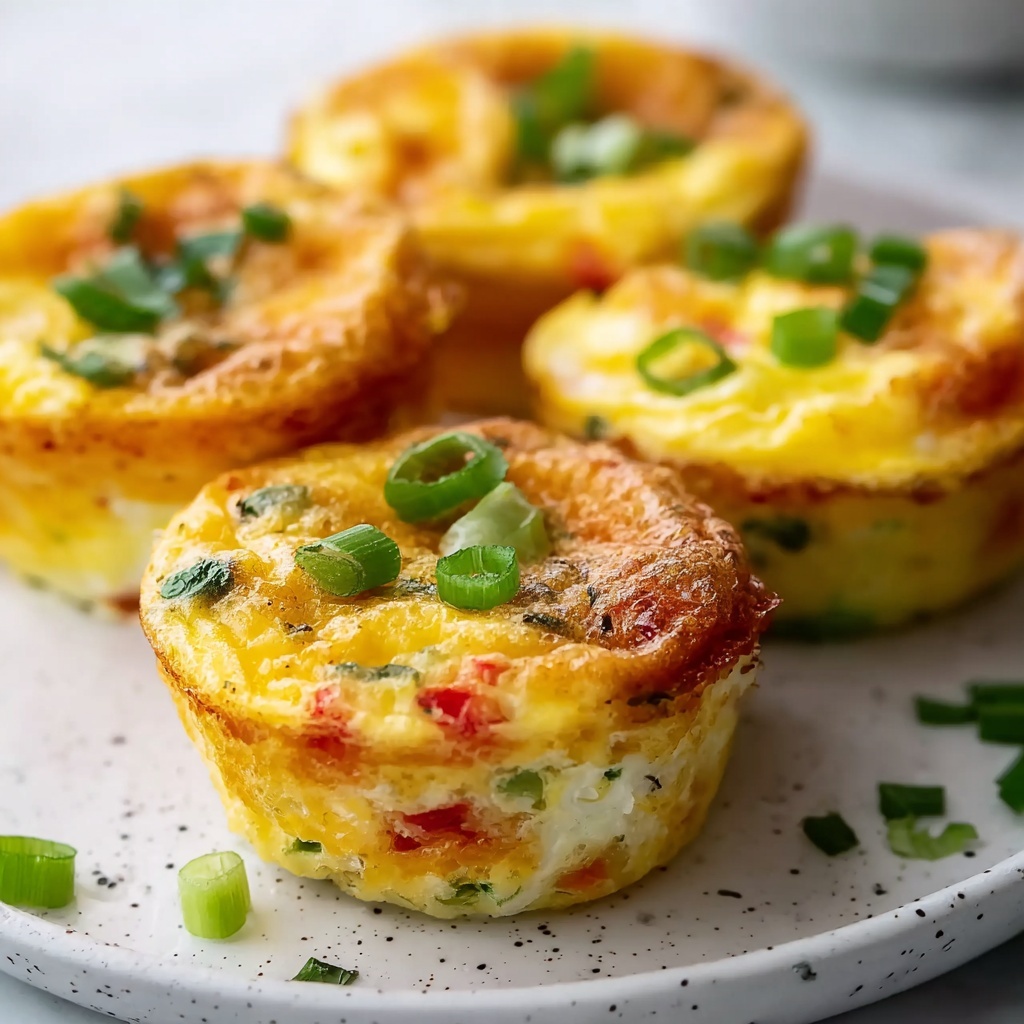 Egg White Muffins with Spinach, Bell Peppers, and Feta Recipe - Recipe Image