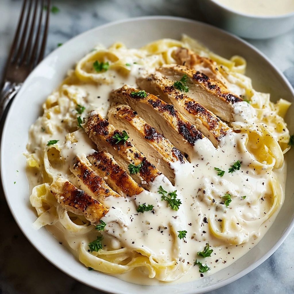 Creamy Chicken Alfredo Pasta Recipe - Recipe Image