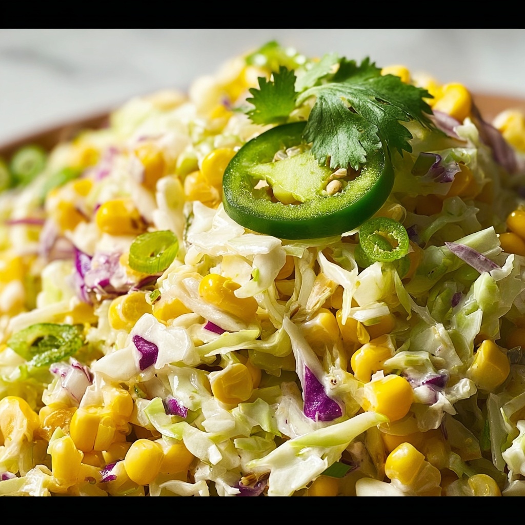 Jalapeño Corn Coleslaw Recipe - Recipe Image