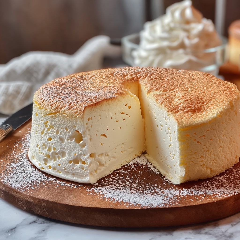 Light & Fluffy Yogurt Cloud Cake Recipe - Recipe Image