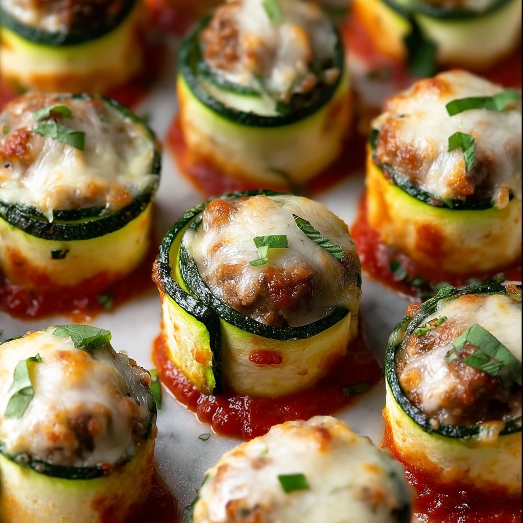 Zucchini Rollatini with Ricotta, Italian Sausage, and Marinara Recipe - Recipe Image