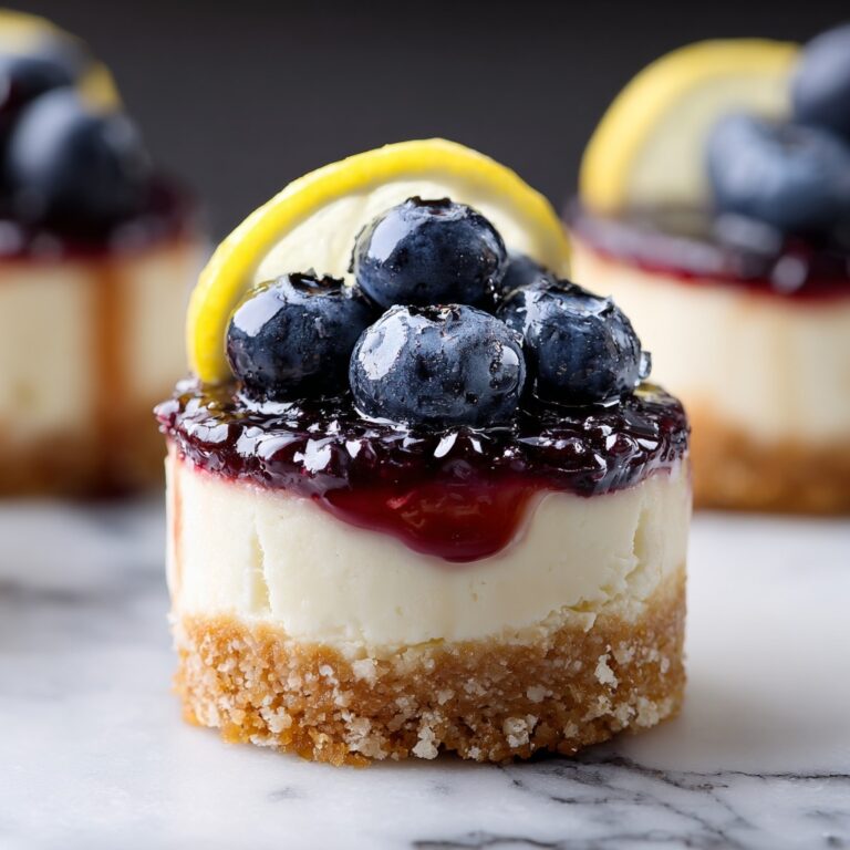 Mini Blueberry Lemon Cheesecake Recipe