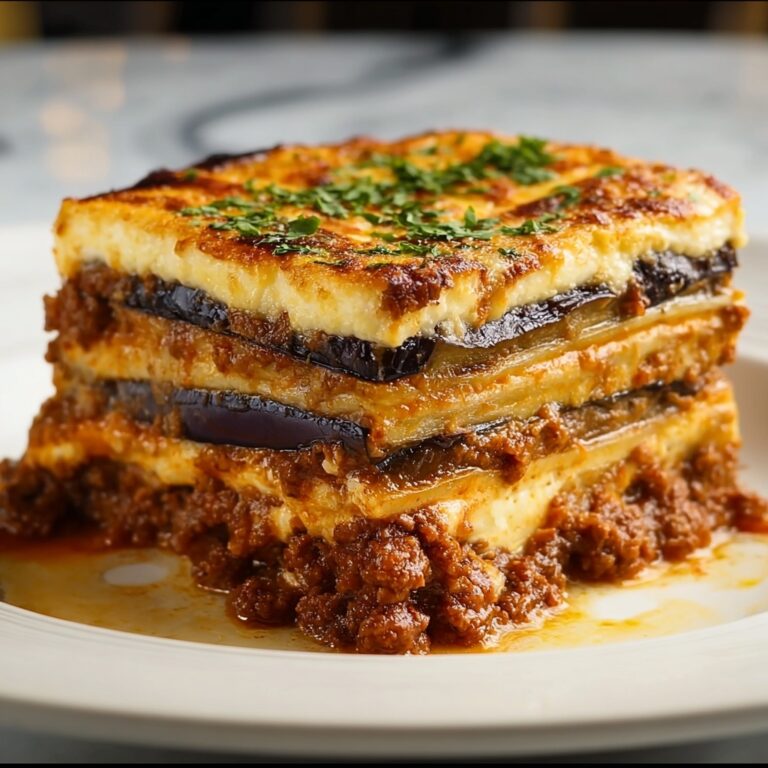 Classic Greek Eggplant Moussaka Recipe