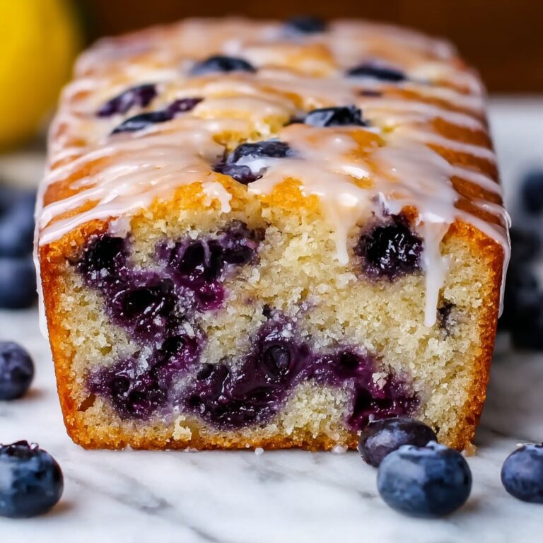 Blueberry Vanilla Bread with Lemon Glaze Recipe