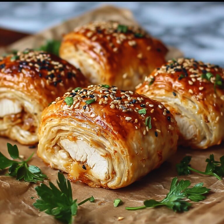 Chicken and Cheese Pastry Rolls Recipe
