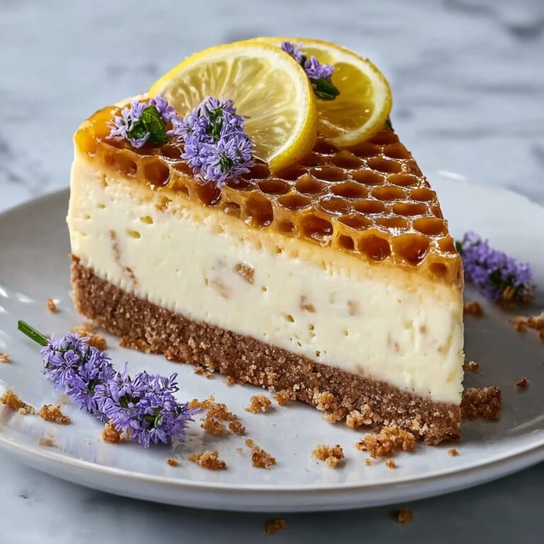 Lemon Lavender Cheesecake with Honeycomb Recipe