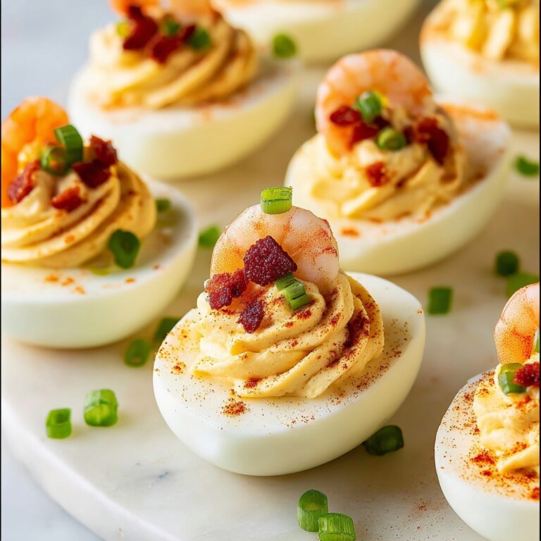 Cajun Shrimp Deviled Eggs Recipe