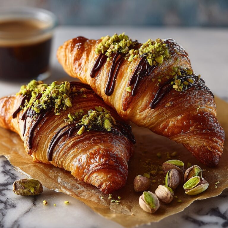 Pistachio Chocolate Croissants Recipe