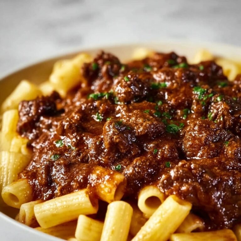Creamy Garlic Beef Pasta Recipe