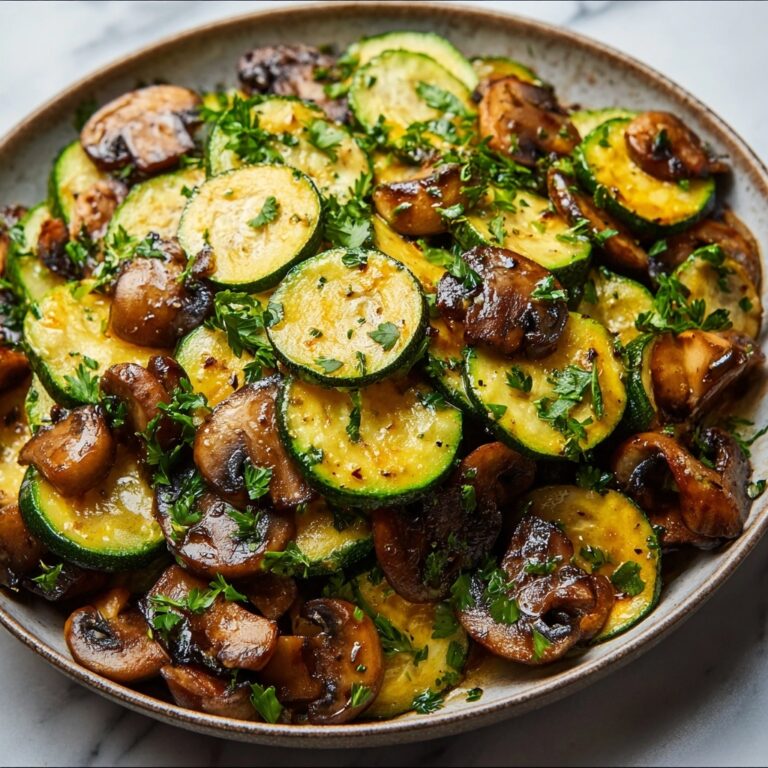Pan-Fried Zucchini and Mushrooms Recipe