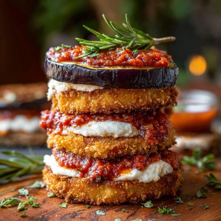 Eggplant and Goat-Cheese Sandwiches with Tomato Tarragon Sauce Recipe