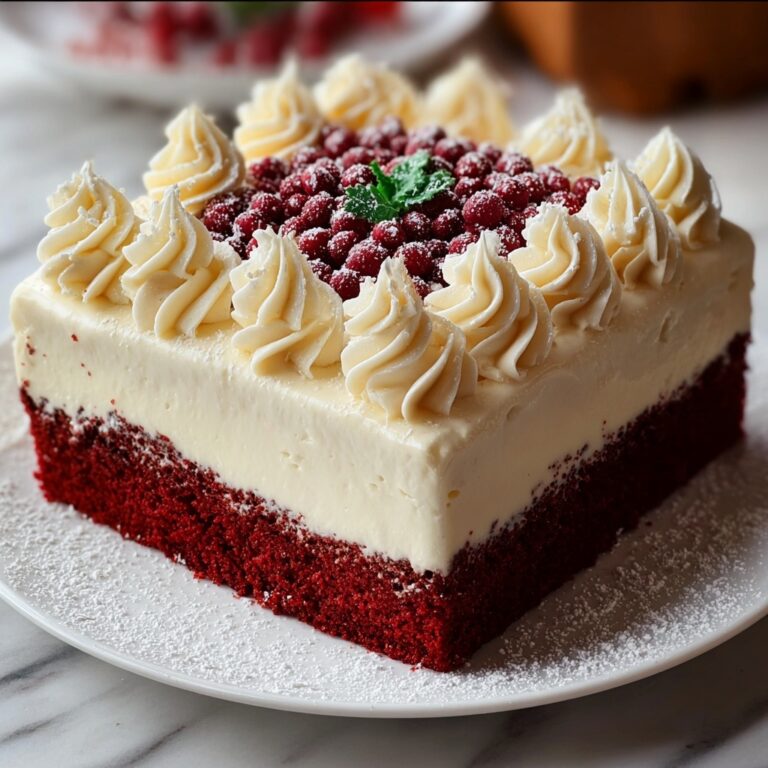 Christmas Red Velvet Poke Cake Recipe