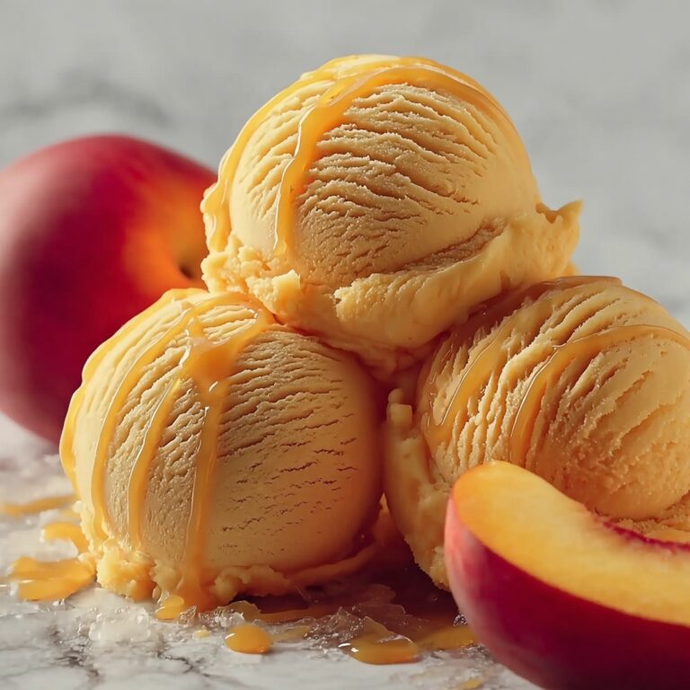 Easy Refreshing Peach Sorbet Recipe