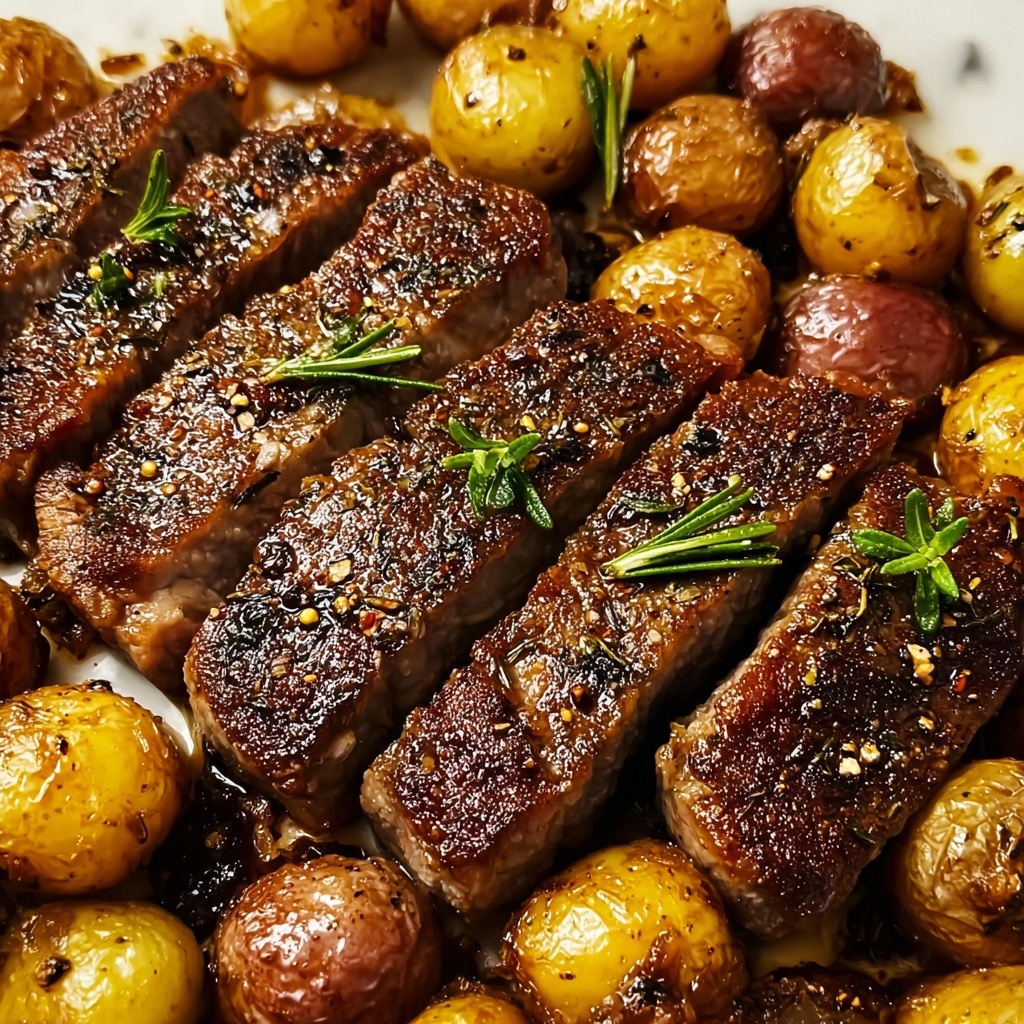 Garlic Butter Steak and Potatoes Skillet Recipe - Recipe Image