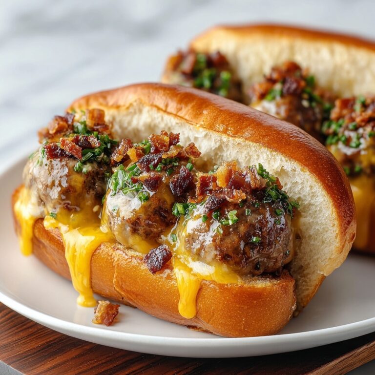 Bourbon BBQ Bacon Cheeseburger Meatballs Recipe