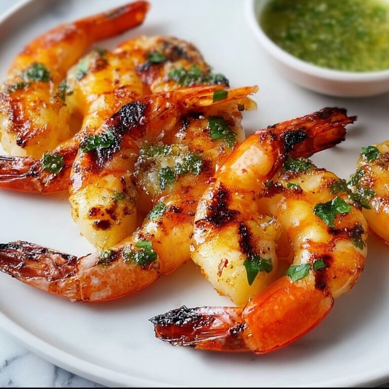Garlic Confit Butter BBQ Butterflied Prawns Recipe