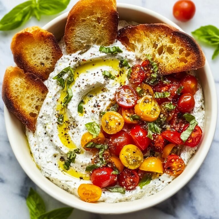 Whipped Feta Bruschetta Dip Recipe