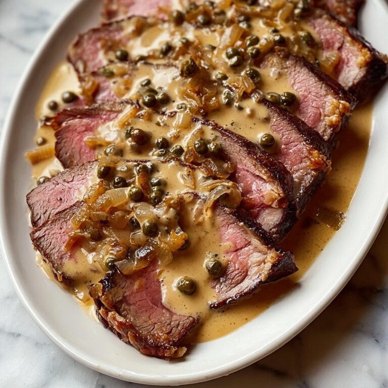 Steak au Poivre with Creamy Peppercorn Sauce Recipe
