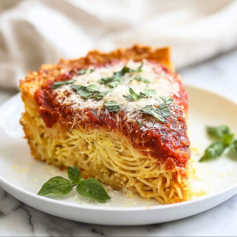 Spaghetti Pie with Italian Sausage, Ricotta, and Mozzarella Recipe