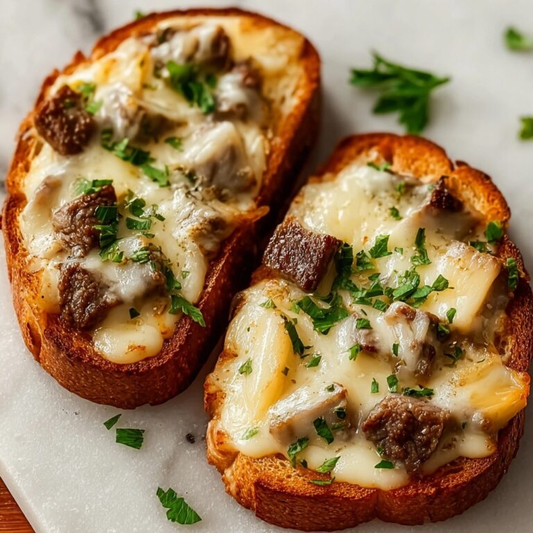 Steak Garlic Cheese Bread Recipe