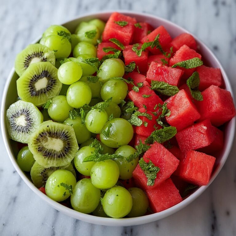 Watermelon Kiwi and Green Grape Salad Recipe