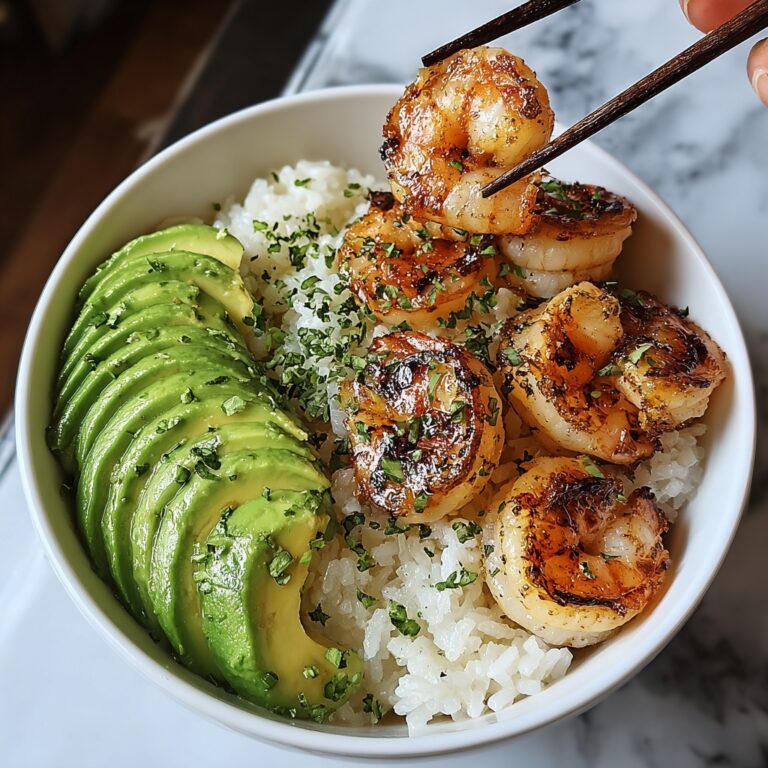 Spicy Shrimp and Avocado Rice Bowl Recipe