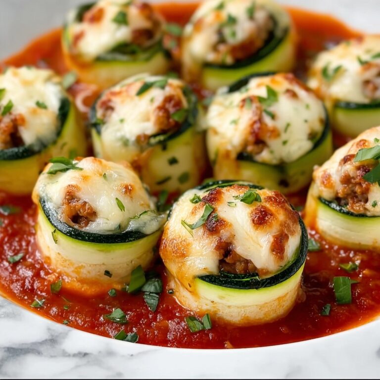 Zucchini Rollatini with Ricotta, Italian Sausage, and Marinara Recipe