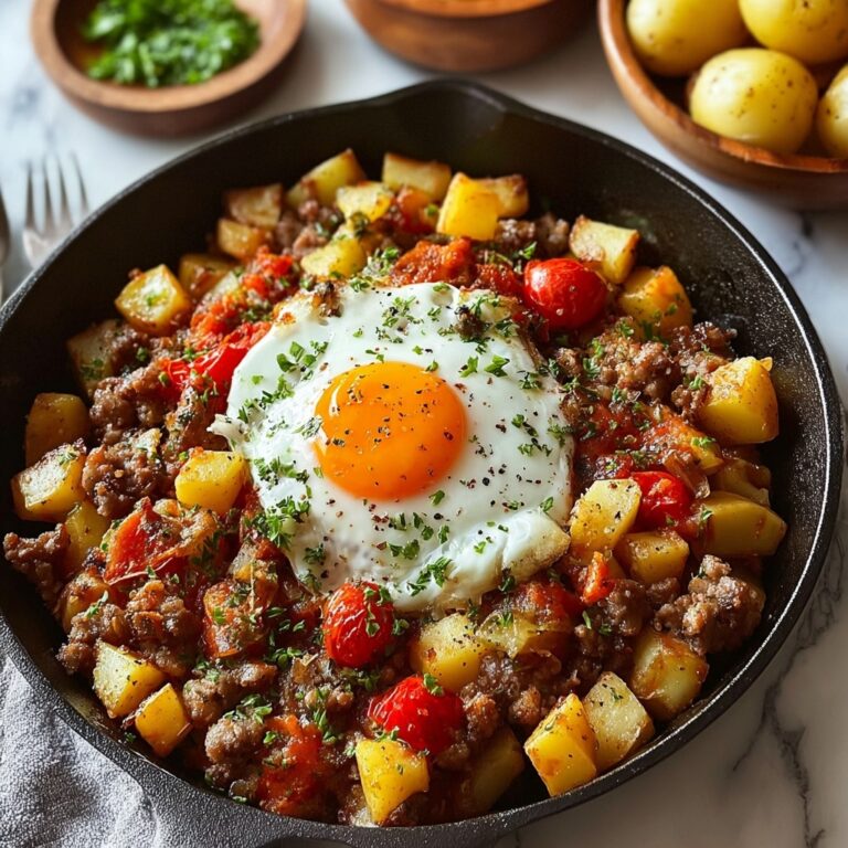 Roasted Potato & Sausage Hash with Spicy Tomato Butter Recipe