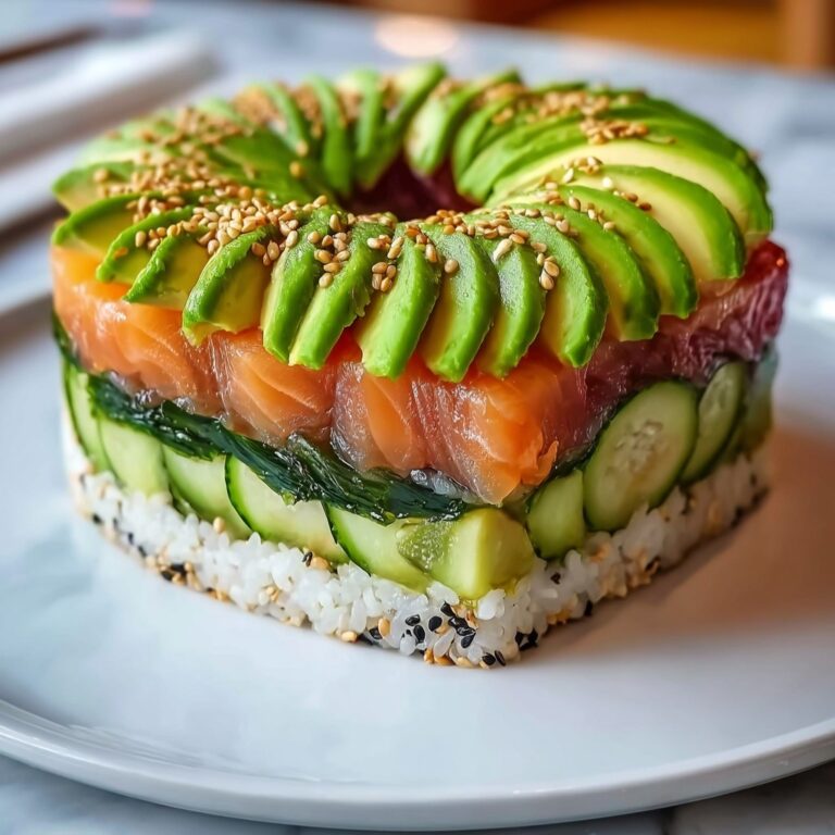 Avocado Sushi Cake Recipe