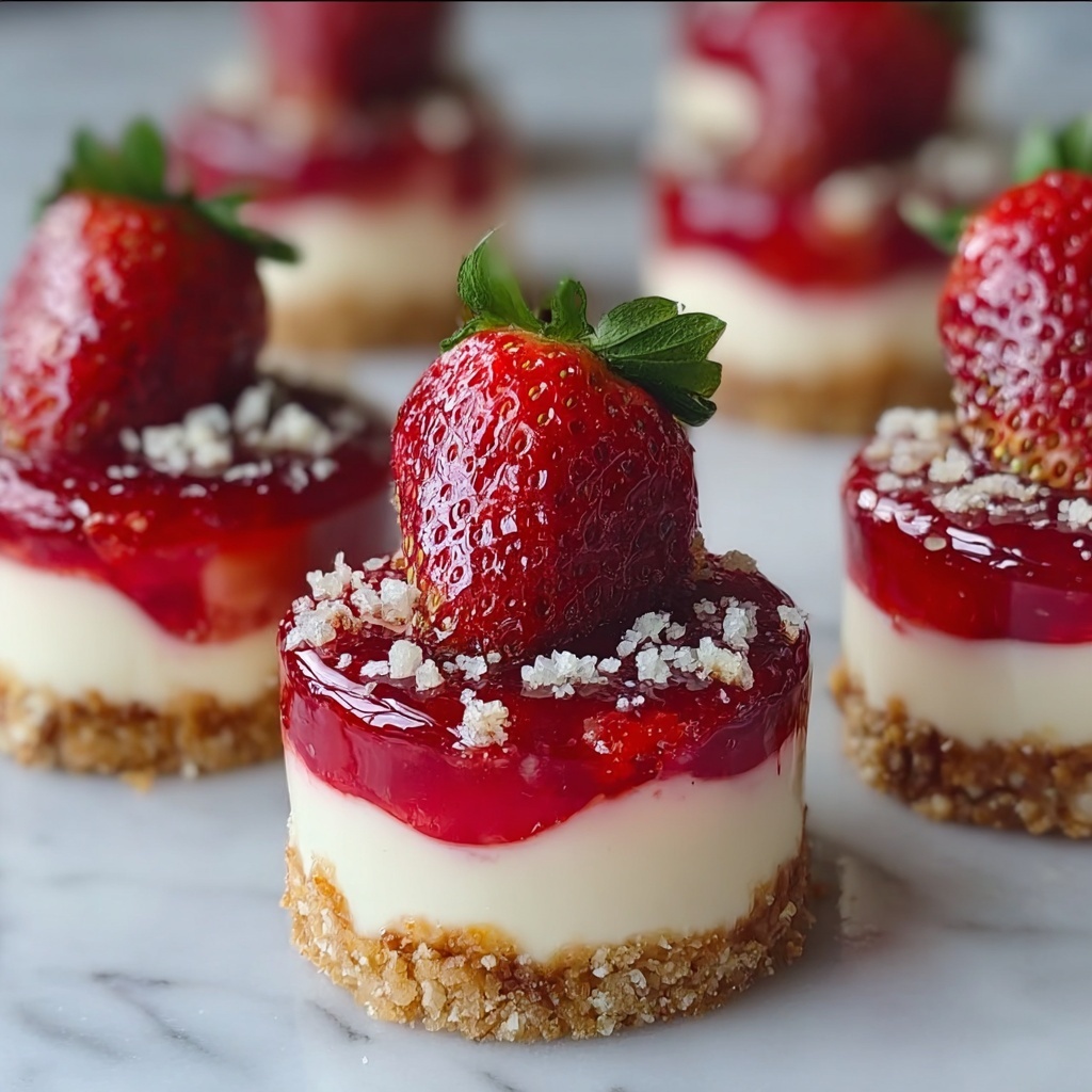 White Chocolate Strawberry Cheesecake Bites Recipe - Recipe Image