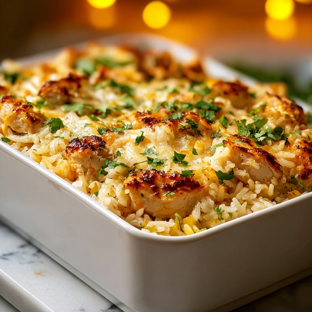 Easy Chicken and Rice Casserole Recipe - Recipe Image