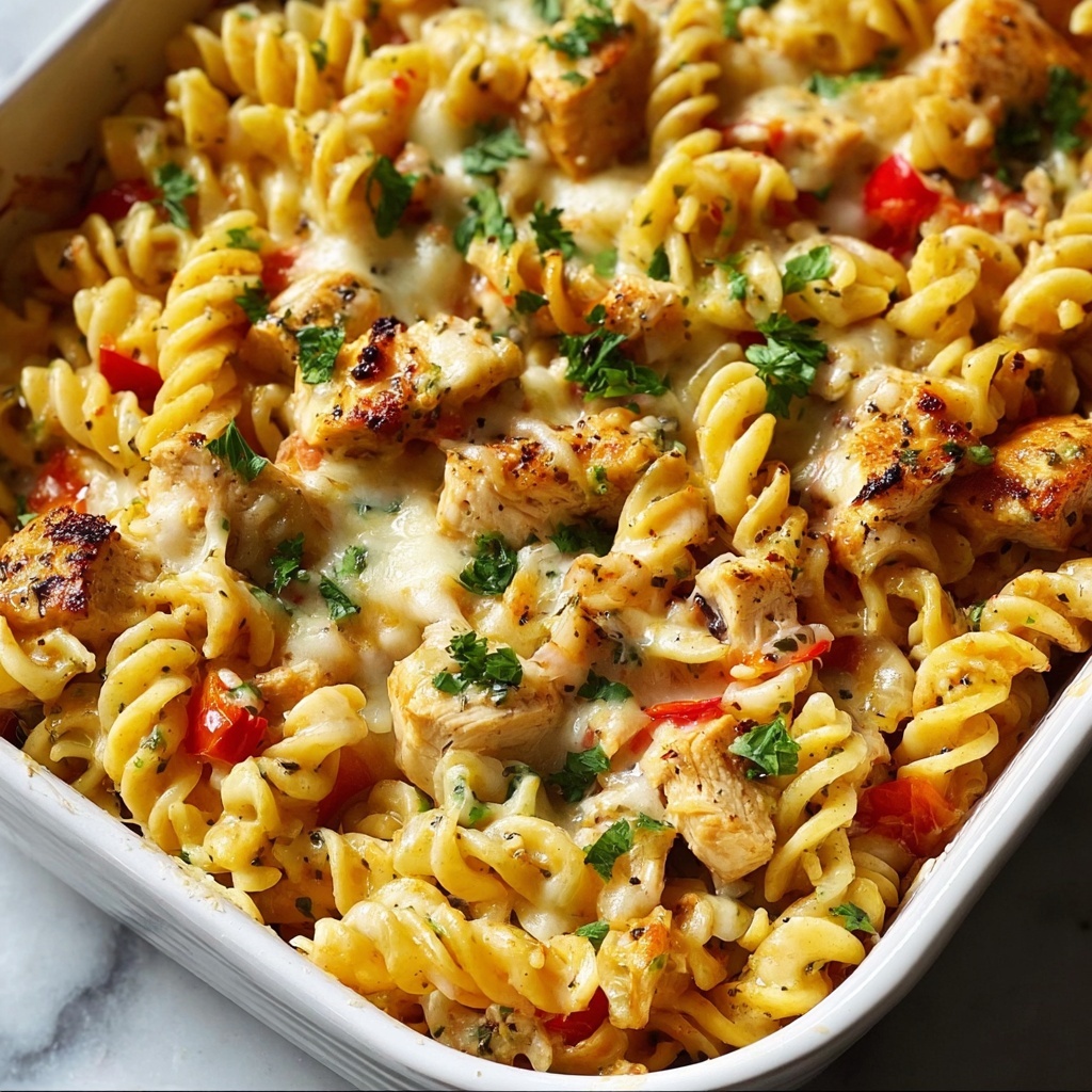 Cajun Cream Cheese Chicken Pasta Bake Recipe - Recipe Image