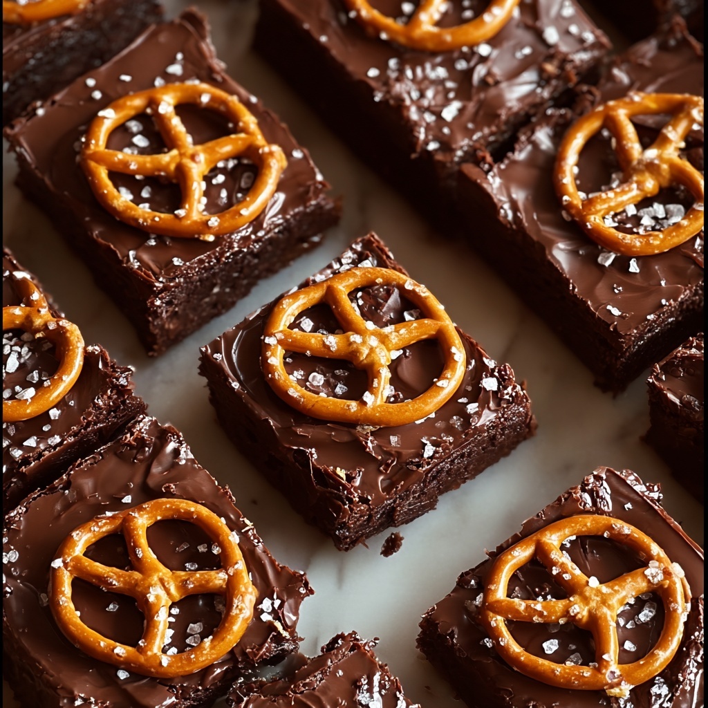 Chocolate Caramel Peanut Butter Pretzel Bars Recipe - Recipe Image