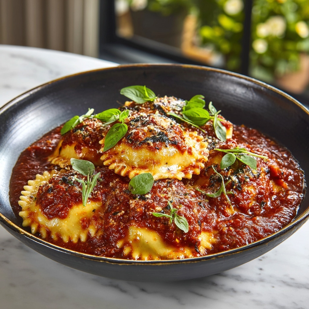 Easy Crockpot Ravioli Lasagna Recipe - Recipe Image