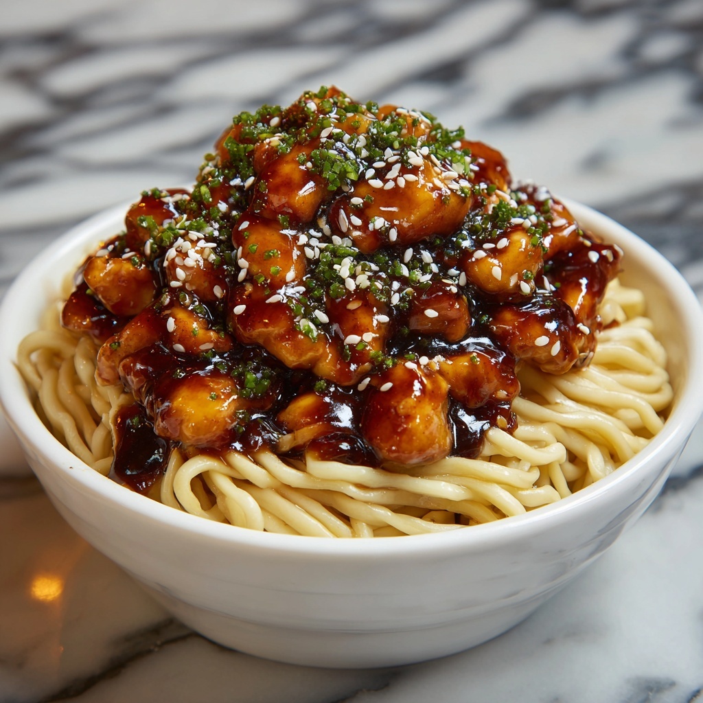 One-Pot Honey Garlic Chicken and Noodles Recipe - Recipe Image