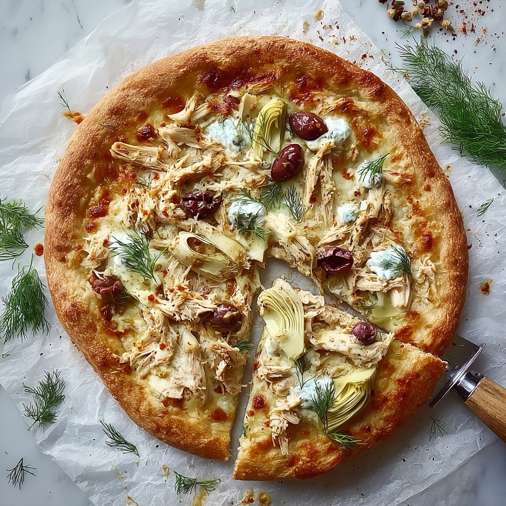 Chicken Tzatziki Pizza Recipe - Recipe Image