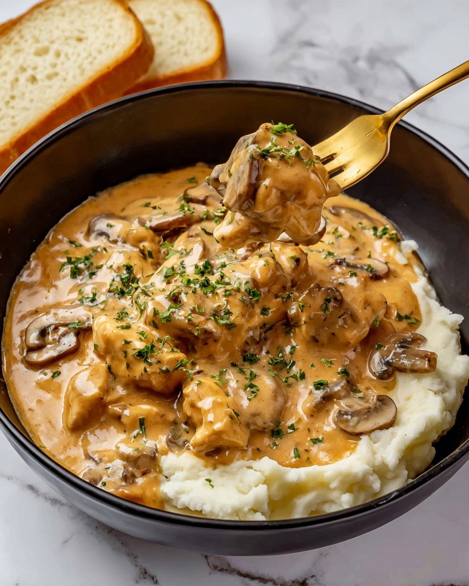 Creamy Chicken Stroganoff Recipe - Recipe Image