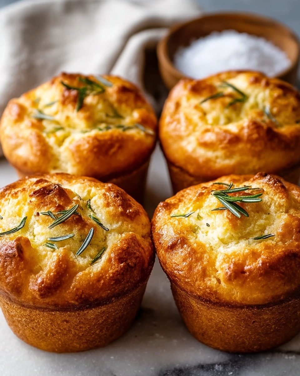 Easy Garlic Rosemary Focaccia Muffins Recipe - Recipe Image